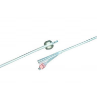 Image of Bard 100% Silicone 2-Way Foley Catheter, Round, 14 Fr. 5cc Balloon Capacity