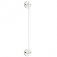 GRAB BAR, 18, MOUNT, WHT PWDR COATED