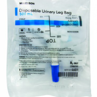 McKesson Urinary Leg Bag Anti-Reflux Valve 500 mL Vinyl