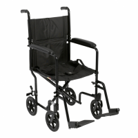 Image of McKesson Lightweight Transport Chair - Aluminum Frame - 300 lbs