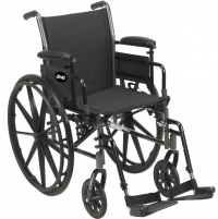 Image of Drive Cruiser III Wheelchair - Flip Back Detachable Desk Armrest & Elevating Legrest