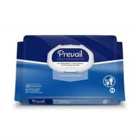 Image of Prevail Disposable Adult Washcloth with Press-n-Pull Lid, 12