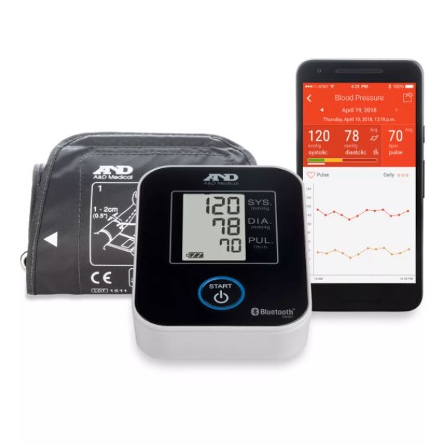 Image of A&D Medical Deluxe Bluetooth Blood Pressure Monitor