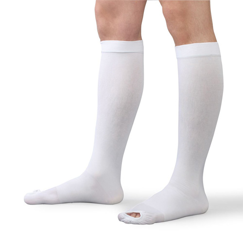 Anti-Embolism Knee High Open Toe Stocking 18 mmHg