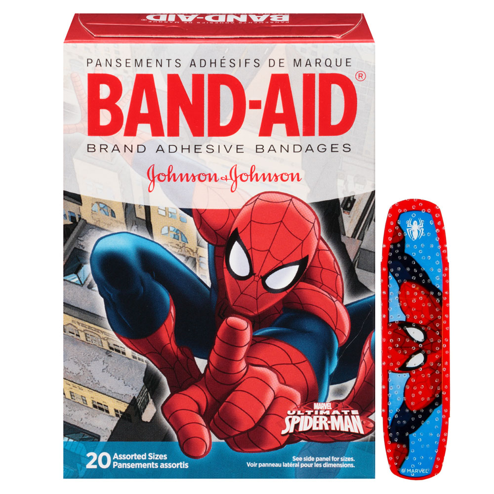 Band-Aid Spiderman Adhesive Bandage - 20 count