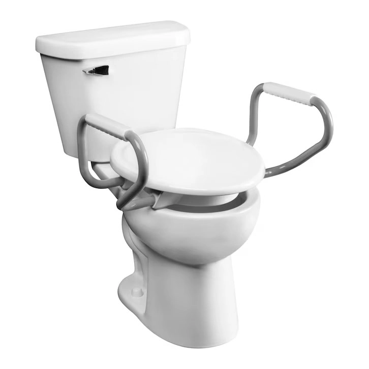 Bemis 3 Elevated Toilet Seat + Support Arms - 1,000 lb.