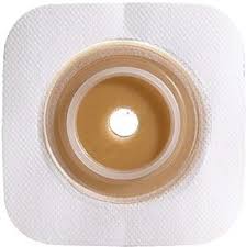 Convatec Colostomy Barrier Sur-Fit Natura Trim to Fit, Standard Wear Stomahesive, Tan Tape 2-1/4 Inch Flange Sur-Fit Natura Hydrocolloid 1-3/8 to 1-3/4 Inch Stoma 5 X 5 Inch