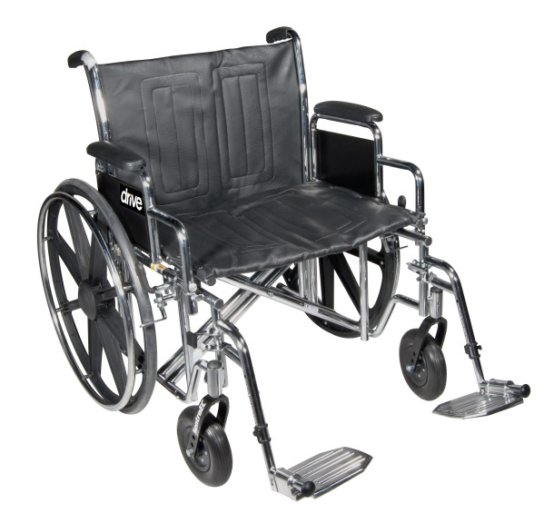 Drive Bariatric Sentra EC Heavy-Duty Wheelchair - 24 x 18 - 450 lbs