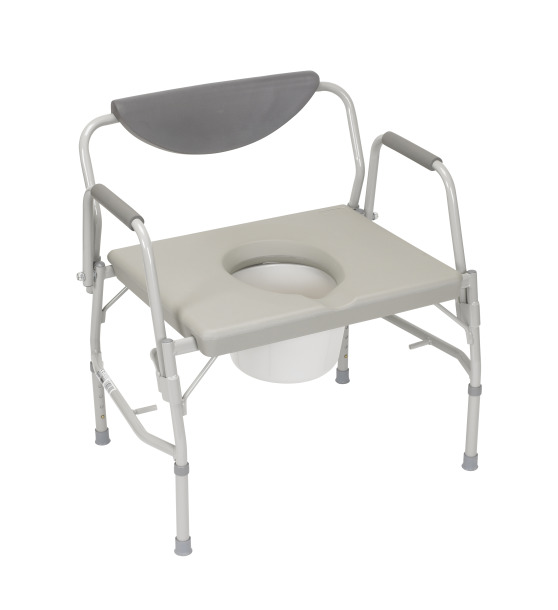 Drive Deluxe Bariatric Drop-arm Commode - 1000 lb