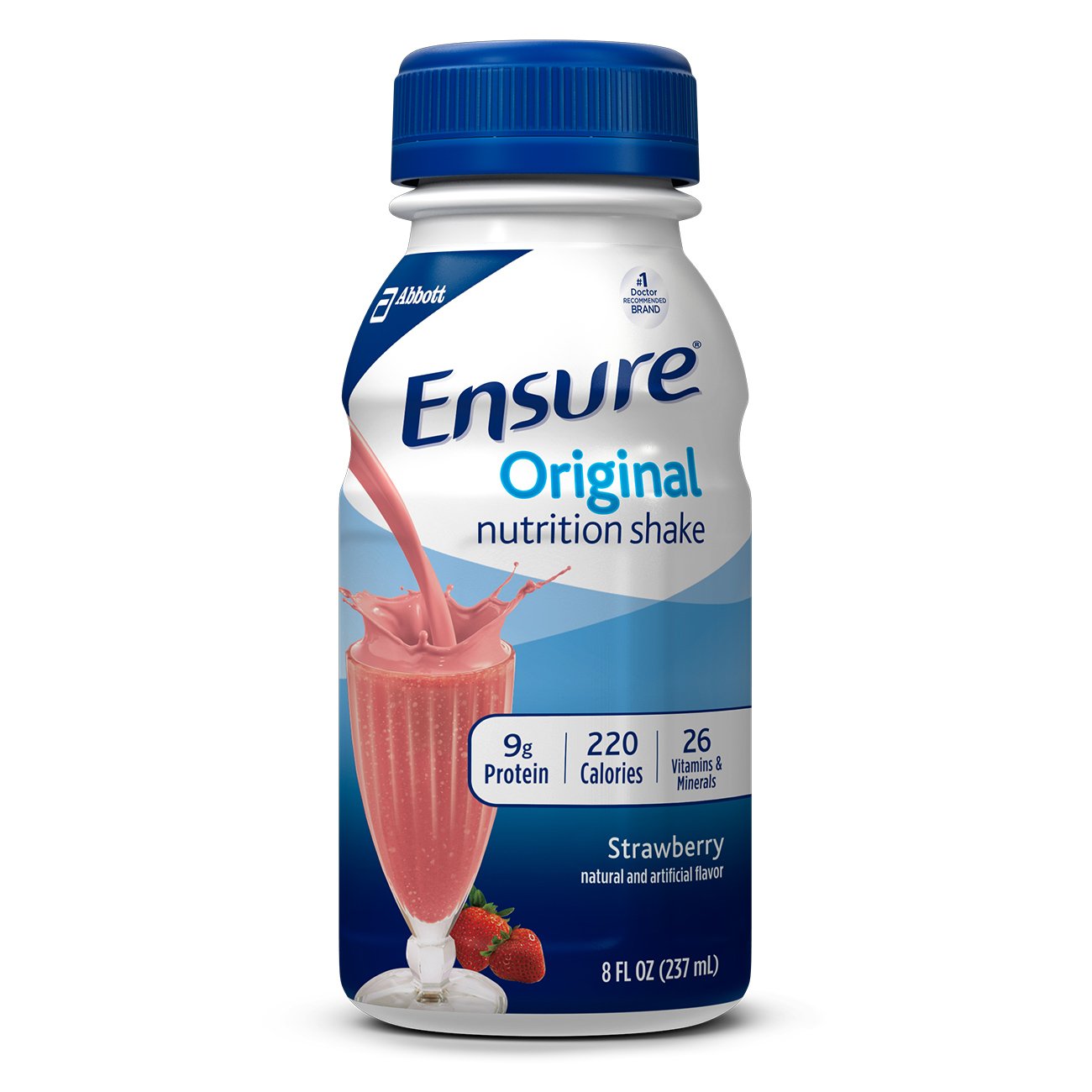 Ensure Strawberry Flavor Oral Supplement 8 oz. Carton Ready to Use