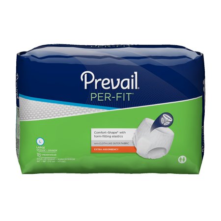 First Quality Adult Absorbent Underwear Prevail Per-Fit Pull On Large Disposable Moderate Absorbency