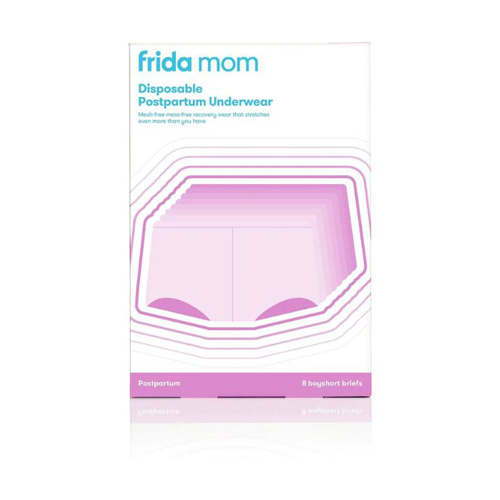 FridaMom Disposable Postpartum Underwear Boyshort Brief, Petite 8 ct