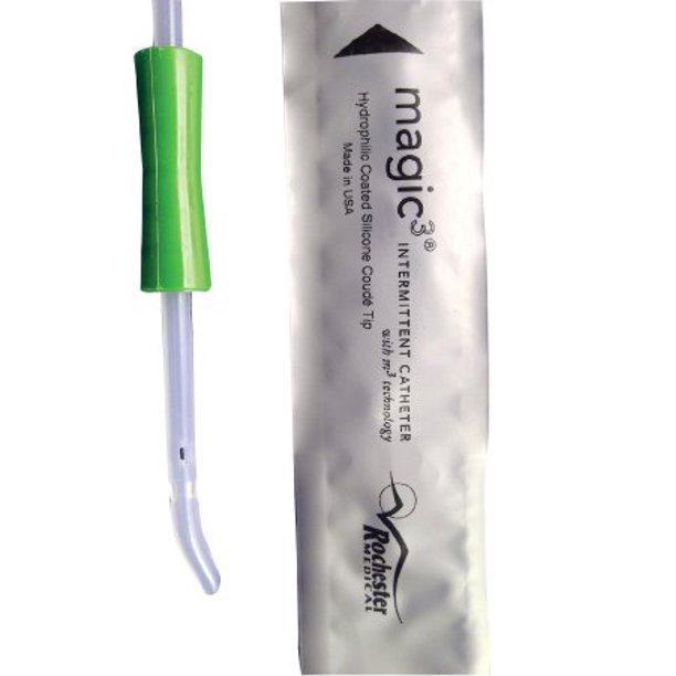 Magic3 Hydrophilic Male Intermittent Catheter Coudé Tip with Sure-Grip - 16 Fr. 16