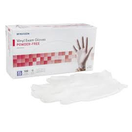 McKesson Exam Glove X-Large NonSterile Vinyl Standard Cuff Length Smooth Clear Not Chemo Approved