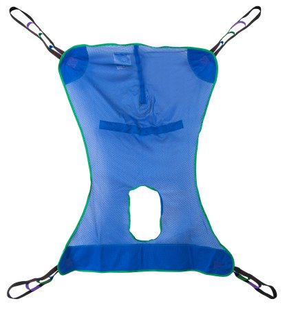 McKesson Full Body Commode Sling 4 or 6 Point Without Head Support Large 600 lbs. Weight Capacity