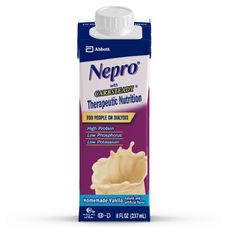 Nepro with Carbsteady Vanilla Flavor Oral Supplement 8 oz. Carton Ready to Use