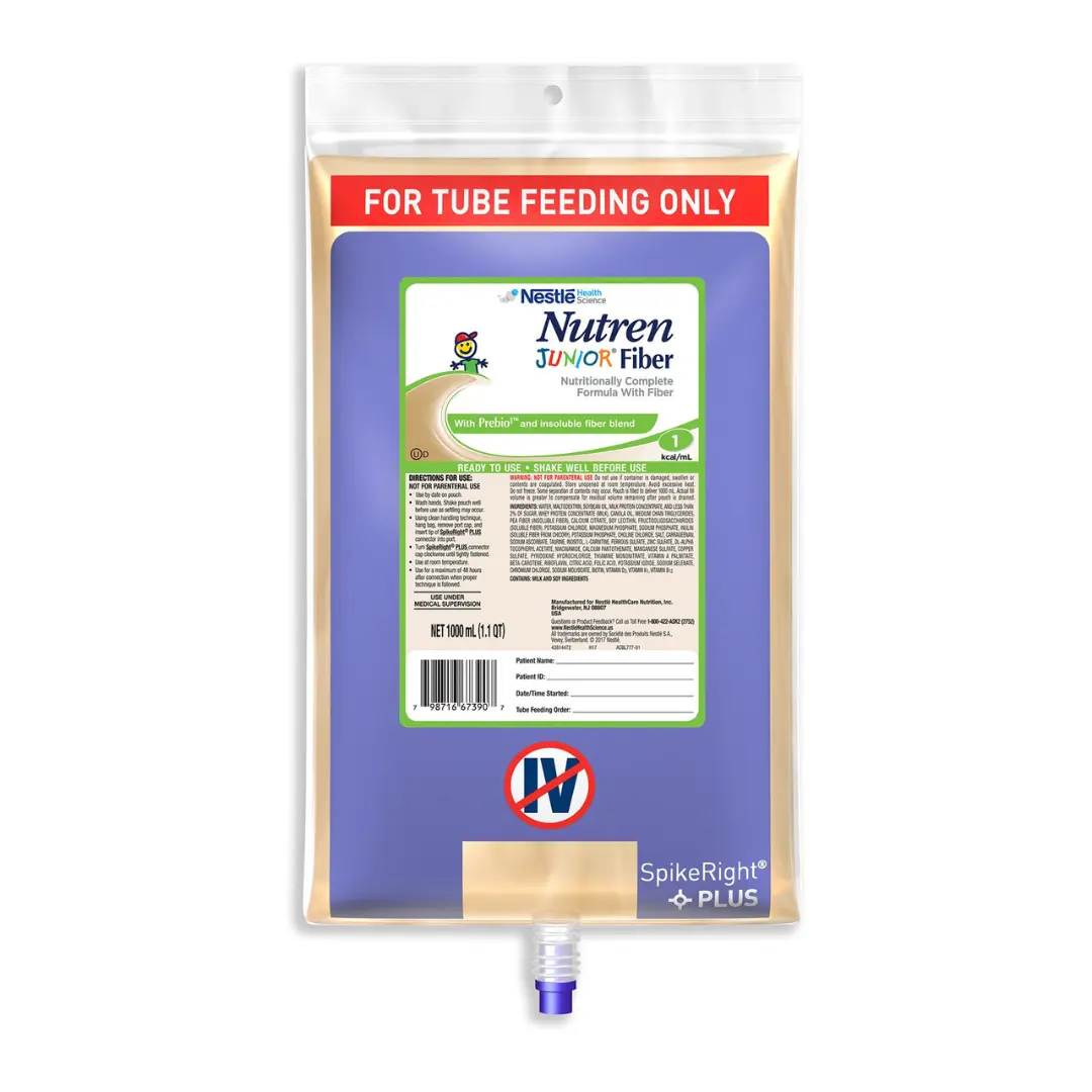 Nestle Nutren Junior Fiber Pediatric Tube Feeding Formula, 1000 mL Bag Photo