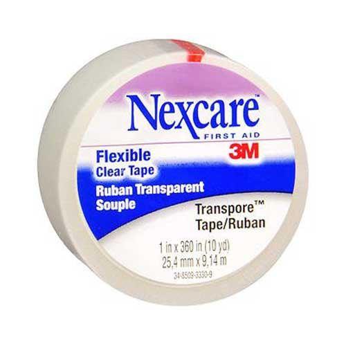 Nexcare Transpore Hypoallergenic Surgical Tape - 1 x 10 yds