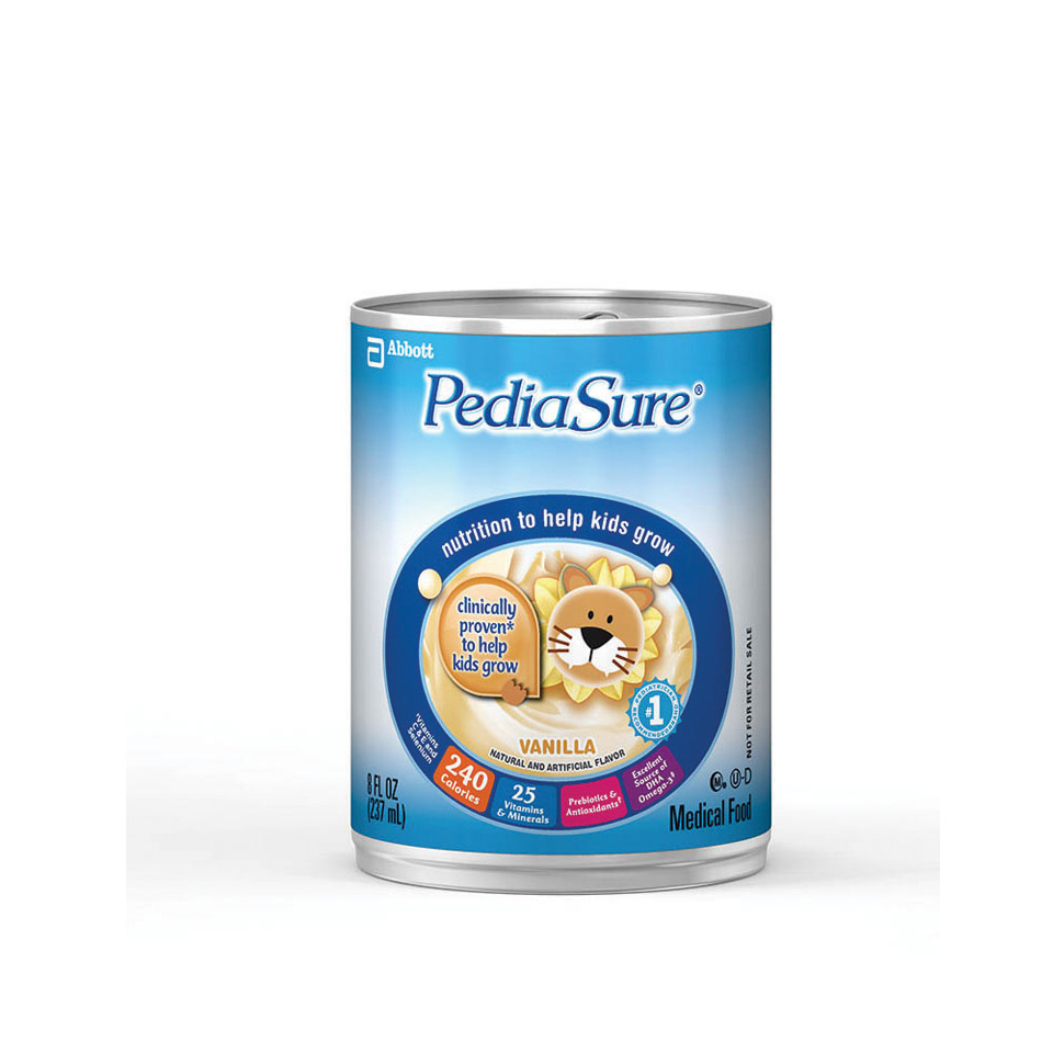 PediaSure Grow & Gain Pediatric Oral Supplement Vanilla Flavor 8 oz. Can Ready to Use
