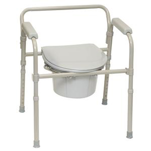 PMI ProBasics 3-in-1 Folding Patient Commode - 350 lb