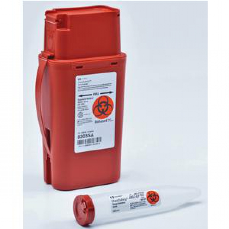 Kendall Sharps Container with Rotor Lid - 2 Gallon