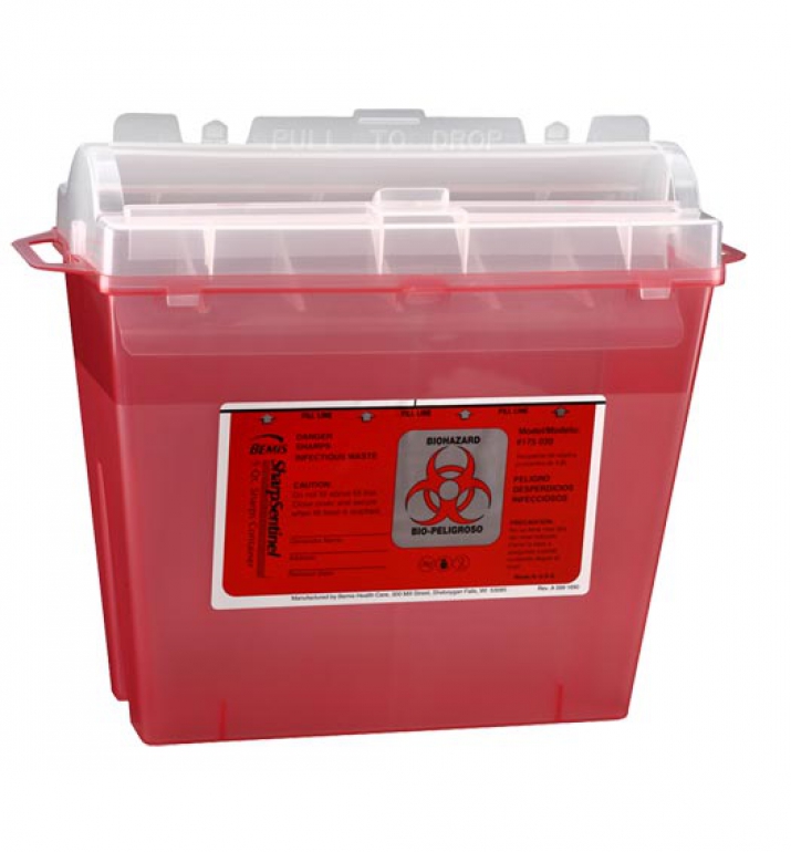 BLOODSTAINS 15枚 BD 1.5 Quart Sharps Container Red with Dual Access