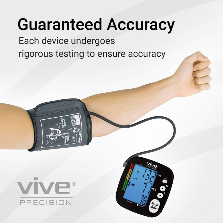 Wrist BPM + Cuff - Monitor High & Low Blood Pressure - Vive Health