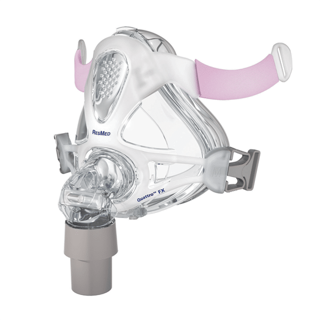 ResMed Quattro FX Her Full Face Mask Frame System with Cushion Small, Pink
