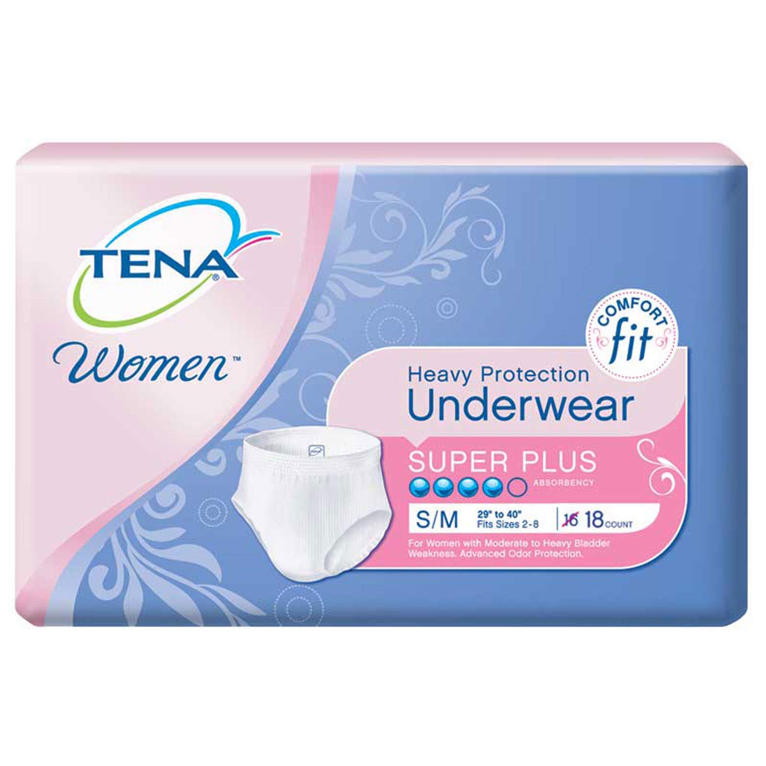 SCA Personal Care Adult Absorbent Underwear Tena Women Pull On X-Large Disposable Moderate Absorbency