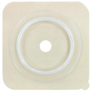 Securi-T® USA Two-Piece Cut-to-Fit Extended Wear Solid Hydrocolloid Wafer without Collar 4 x 4, 1-3/4 Flange