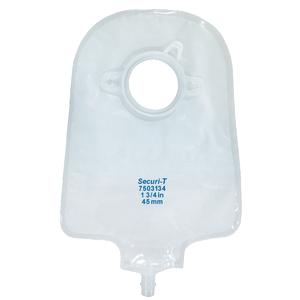 Securi-T® USA Two-Piece Urostomy Pouch with Cap 9 L, 1-3/4 Flange
