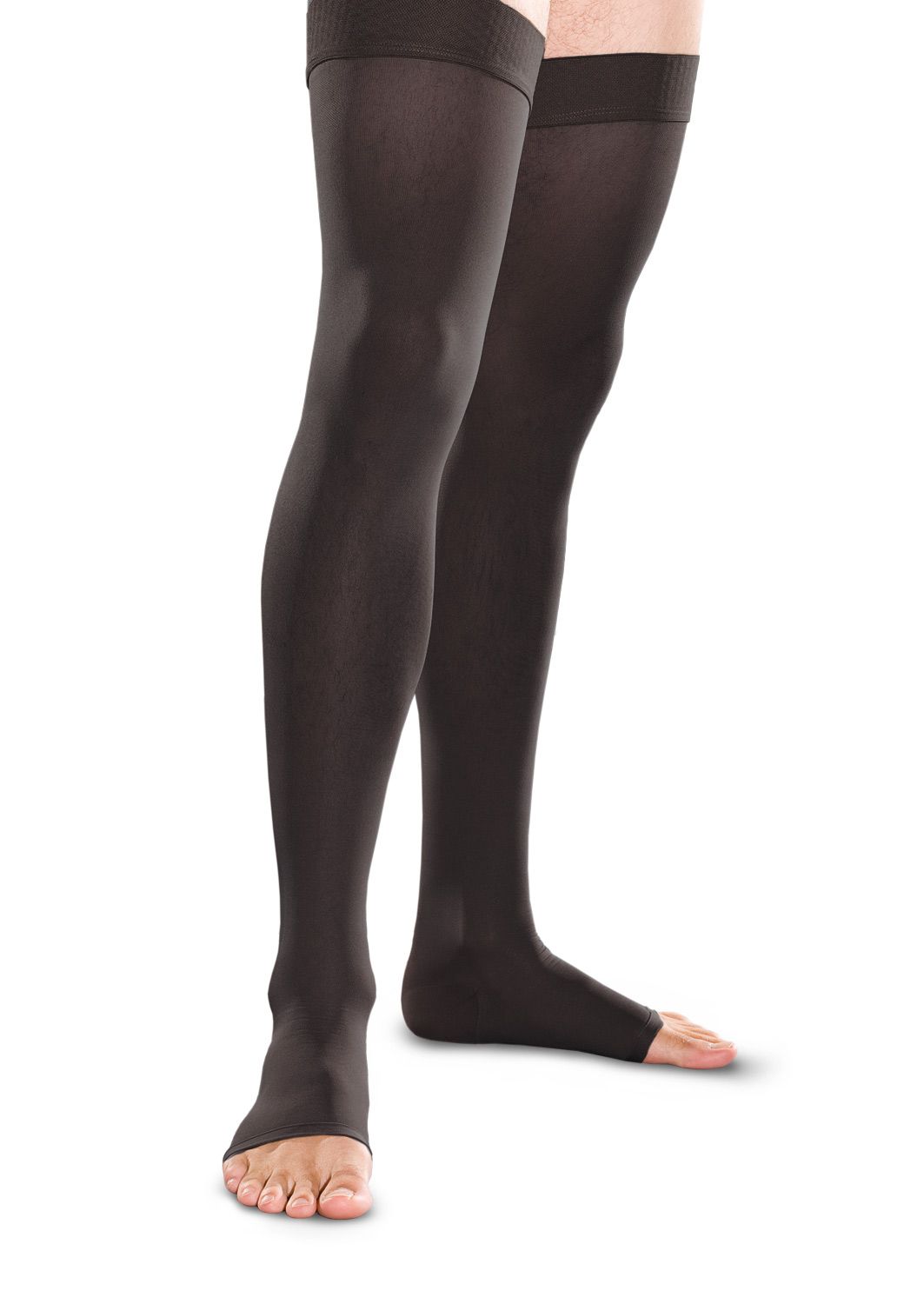 Image of Therafirm Firm Open Toe Thigh Highs 30-40mmHg