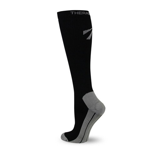 TheraSport Athletic Recovery Sock 15-20 mmHg Black
