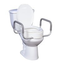 Image of Drive Raised Toilet Seat with Arms 3-1/2
