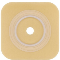 Convatec Colostomy Barrier Sur-Fit Natura Trim to Fit, Extended Wear Durahesive, Without Tape 1-3/4 Inch Flange Hydrocolloid 1 to 1-1/4 Inch Stoma 4 X 4 Inch