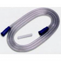 Kendall Suction Tubing Argyle 6 Foot Length 3/16 Inch ID Sterile Universal Molded Connector Clear NonConductive PVC
