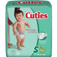 Cuties Baby Diaper Size 5, Over 27 lb