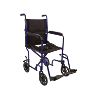 McKesson Lightweight Transport Chair - Aluminum Frame - 300 lbs 1