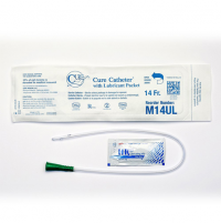 Cure Pocket Straight Intermittent Male Catheter, 14 Fr. 16