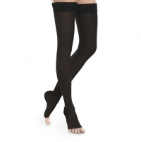 Image of Therafirm Sheer Ease Open-Toe Thigh-High 15-20mmHg