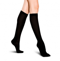 THERAFIRMlight Women's Ribbed Trouser Socks 10-15 mmHg Black