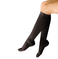 THERAFIRMlight Women's Diamond Trouser Socks 10-15 mmHg Black