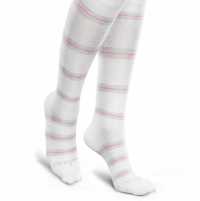Image of Therafirm Core-Spun Firm Moderate Socks-Thin Line 20-30mmHg